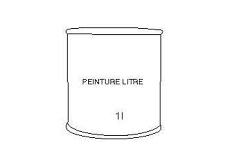 RETOUCHE DE PEINTURE - 1 LITRE